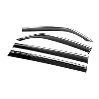 Vindavvisare med kromlist Niken Luxury (4 st) Mitsubishi Pajero Wagon IV 2006–2021 foto 2