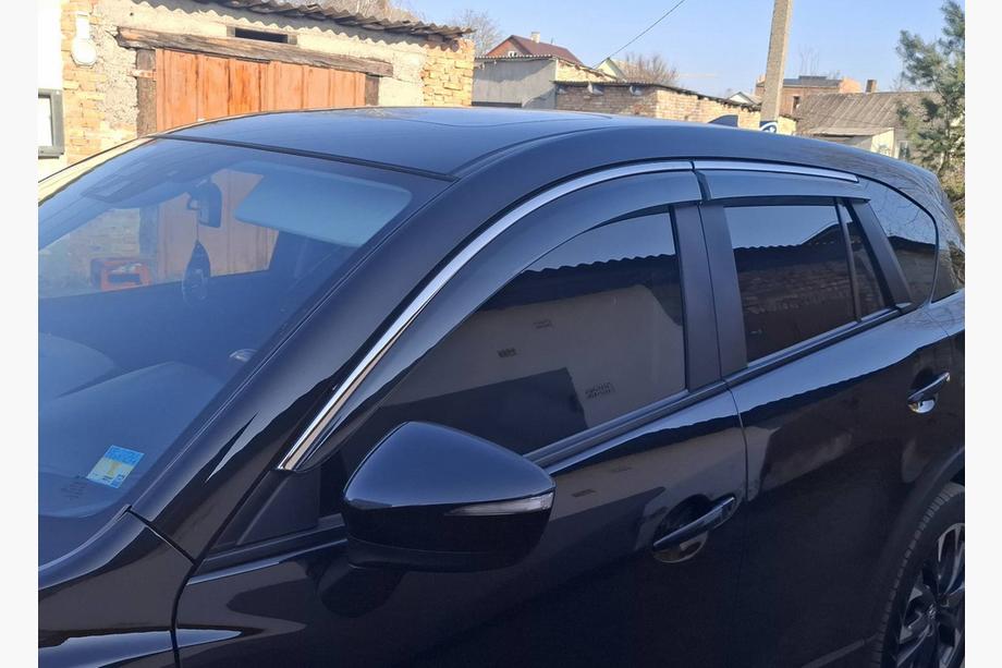 Mazda CX-5 2012–2017 Vindavvisare med kromlist Niken Luxury (4 st) Image