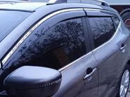 Nissan Qashqai 2014–2021 Vindavvisare med kromlist Niken Luxury (4 st) foto 4
