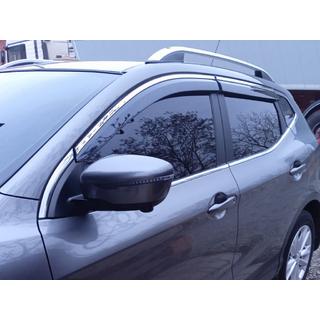 Vindavvisare med kromlist Niken Luxury (4 st) Nissan Qashqai 2014–2021 foto 1