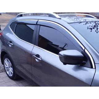Vindavvisare med kromlist Niken Luxury (4 st) Nissan Qashqai 2014–2021 foto 3