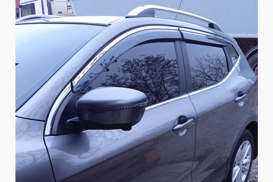 Nissan Qashqai 2014–2021 Vindavvisare med kromlist Niken Luxury (4 st) Image