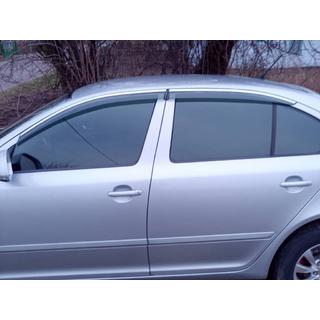 Vindavvisare med kromlist Niken Luxury (LiftBack, 4 st) Skoda Octavia II A5 2006–2010 foto 2