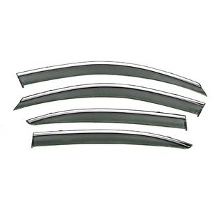 Vindavvisare med kromlist Niken Luxury (SD, 4 st) Skoda Octavia II A5 2010–2013 foto 1