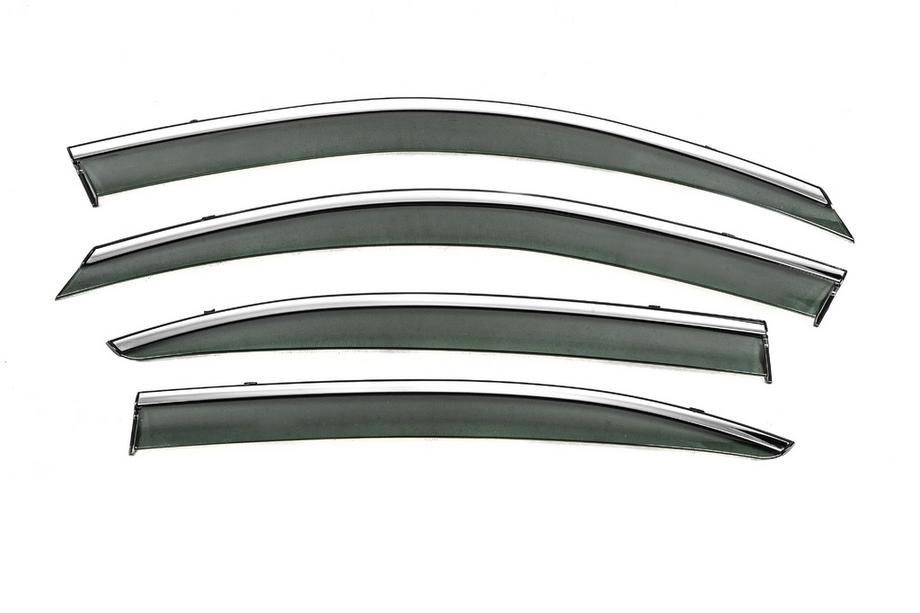 Skoda Octavia II A5 2010–2013 Vindavvisare med kromlist Niken Luxury (SD, 4 st) Image