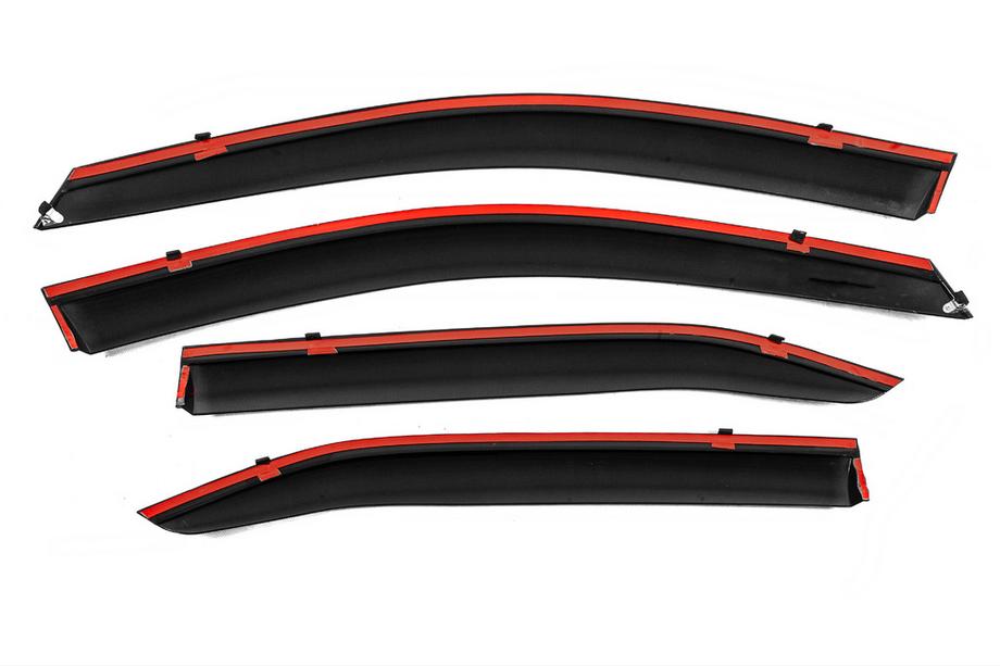 Toyota Camry 2006–2011 Fönsterdeflektorer med kromlist Niken Luxury (EU, 4 st) Foto 3