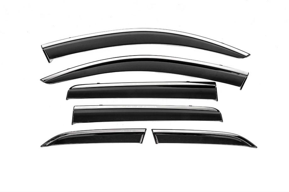 Mitsubishi Outlander 2012–2021 Vindavvisare med kromlist Niken Luxury (6 st) Image