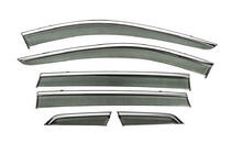 Nissan X-trail T32/Rogue 2014–2021 Vindavvisare med kromlist Niken Luxury (6 st) foto 3