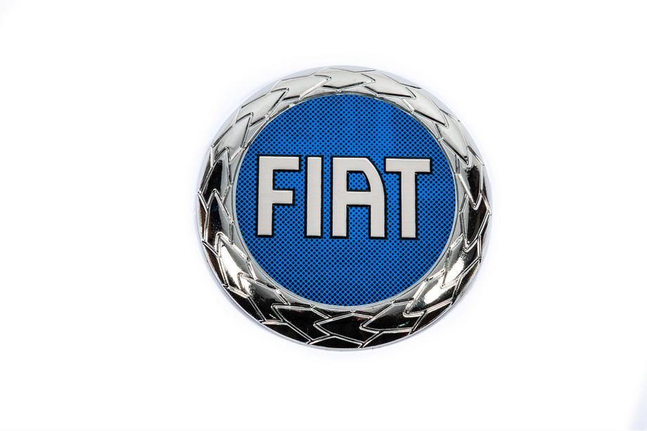 Fiat Old-emblem (blå, självhäftande) Image