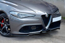 Alfa Romeo Giulia 2016–2022 Främre läppspoiler DPT (2016-2019, blank svart) foto 1