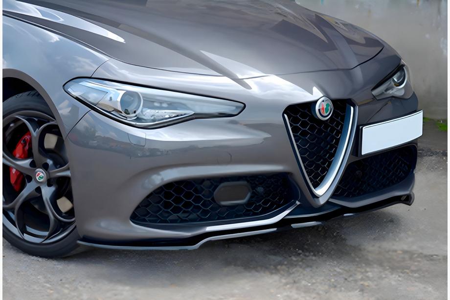 Alfa Romeo Giulia 2016–2022 Främre läppspoiler DPT (2016-2019, blank svart) Image
