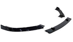 Audi A3 2012–2020 Främre läppspoiler DPT V-1 (glanssvart, 3 delar) foto 1