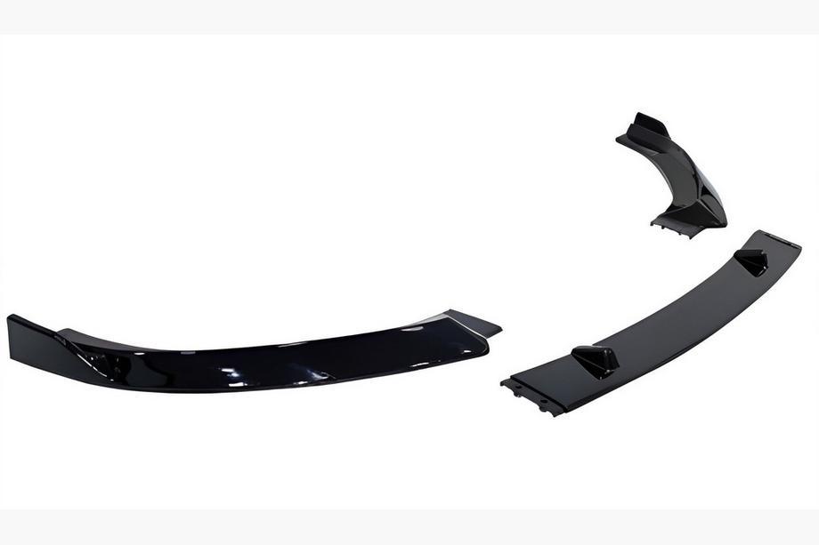Audi A3 2012–2020 Främre läppspoiler DPT V-1 (glanssvart, 3 delar) Image
