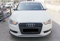 Audi A3 2012–2020 Främre frontlip-splitter DPT V-3 (Sedan/HB, blanksvart) foto 4
