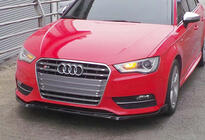 Audi A3 2012–2020 Främre frontlip-splitter DPT V-3 (Sedan/HB, blanksvart) foto 7