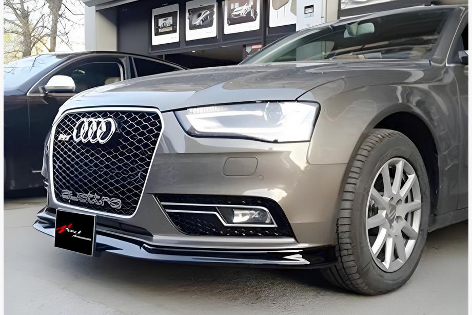 Audi A4 B8 2007–2015 Främre läppspoiler DPT (2011-2015, för lackering) Image
