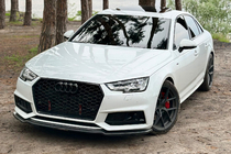 Audi A4 B9 2015–2024 Främre läppspoiler DPT V-1 (för S-Line, 2015-2019, högglans svart) foto 1
