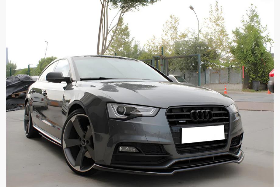 Audi A5 2007–2015 Främre lipspoiler DPT (för S-Line, 2011-2015, svart högglans) Image