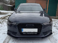 Audi A6 C7 2011–2017 Främre lipspoiler DPT V-2 (för S-Line, 2011-2015) (blank svart) foto 1