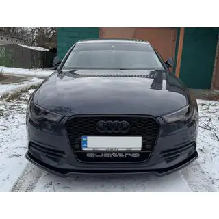 Främre lipspoiler DPT V-2 (för S-Line, 2011-2015) (blank svart)