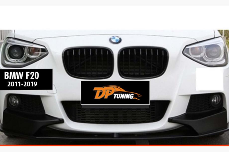 BMW 1-serien F20/F21 2011–2019 Frontläpp splitter DPT V-1 (för M Performance, blanksvart, 2 st) Foto 3