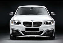 BMW 2-serien F22/F23 2014–2021 Främre lipspoiler DPT V-2 (för M Performance, blank svart) foto 2
