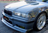 BMW 3-serien E36 1990–2000 DPT främre frontlip splitter (för M3, blanksvart) foto 1
