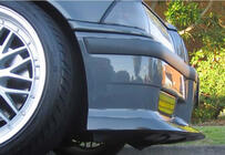 BMW 3-serien E36 1990–2000 DPT främre frontlip splitter (för M3, blanksvart) foto 2