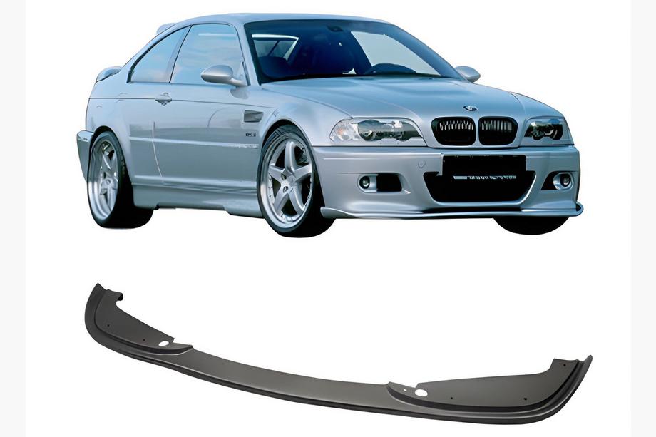 BMW 3-serie E46 1998–2006 DPT frontläpp till stötfångare (för Hamman, blank svart) Foto 1