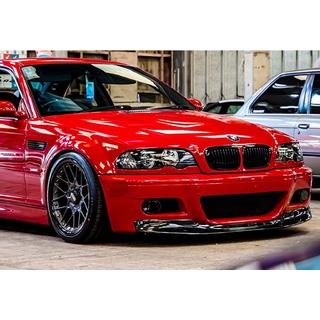 DPT främre frontlip splitter (för M3, blanksvart) BMW 3-serie E46 1998–2006 foto 1