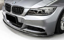 BMW 3-serie E90/E91 2005–2011 DPT V-2 frontläpp (för E90 M-Sport 2008-2011), svart högglans foto 1