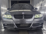 BMW 3-serie E90/E91 2005–2011 Främre läpp DPT (för E90 M-Sport 2005-2008, svart blank) foto 8