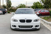 BMW 3-serien E92/E93 2006–2013 Främre läppspoiler CSL-Style DPT (för M-Sport 2006-2010, svart högblank) foto 2