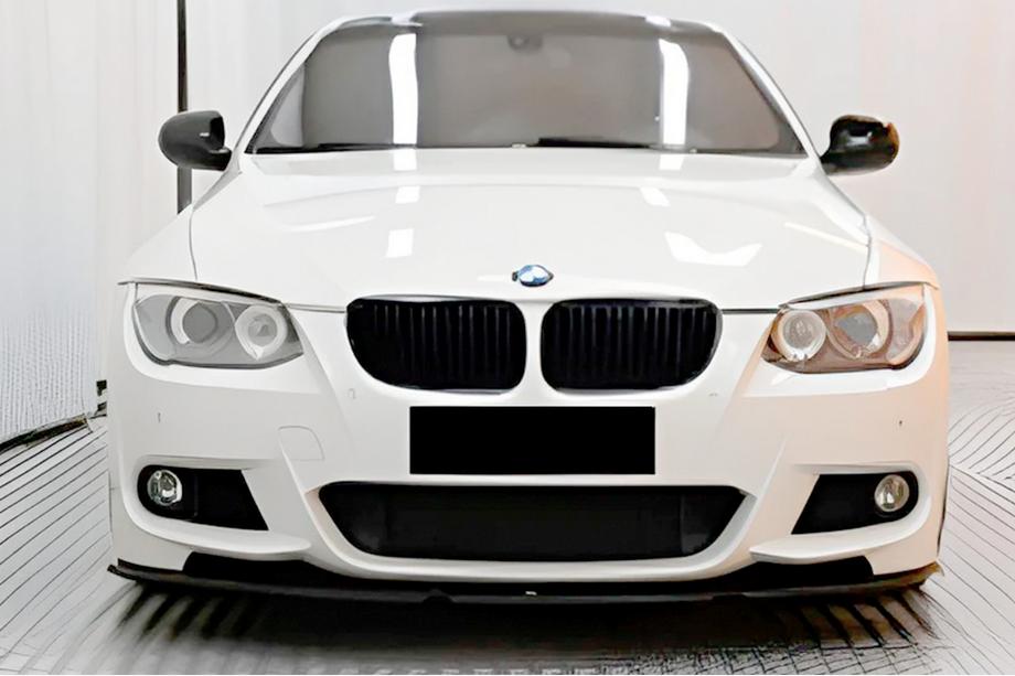 BMW 3-serien E92/E93 2006–2013 DPT främre frontlip (för M-Sport 2010-2013, blank svart) Image