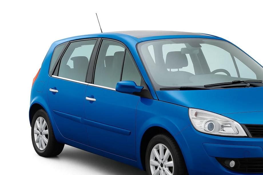 Renault Scenic 1998–2003 Yttre kromlister runt rutorna (4 st, rostfritt stål) Image