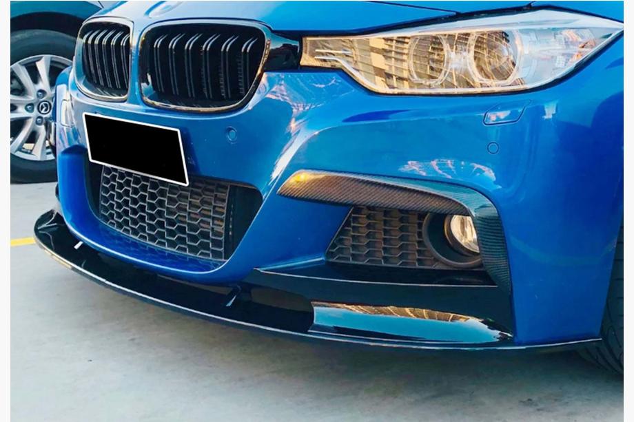 BMW 3-serien F30/F31 2012–2019 DPT främre läppspoiler (för M Performance, svart högglans) Image