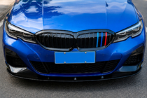 BMW 3-serien G20/G21 2018– Främre läppspoiler DPT V-2 (för M Technic, svart högglans) foto 2
