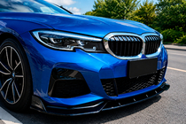 BMW 3-serien G20/G21 2018– Främre läppspoiler DPT V-2 (för M Technic, svart högglans) foto 1