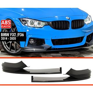 Främre frontläpp DPT V-4 (för M Technic, svart högglans) BMW 4-serie F32/F33/F36 2012–2020