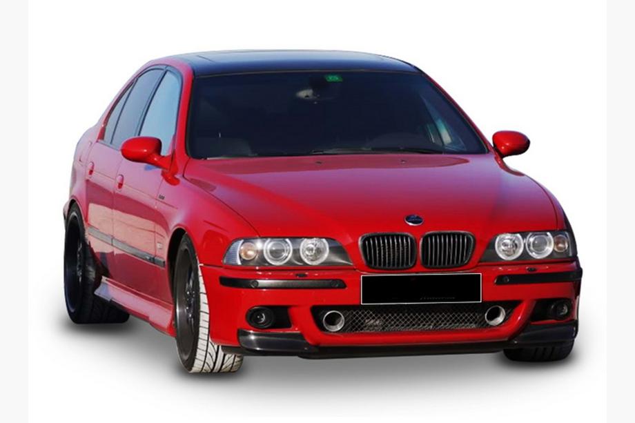 BMW 5-serie E39 1996–2003 DPT främre lip-spoiler (för M5, blank svart) Image