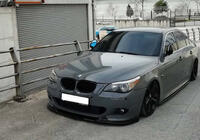 BMW 5-serien E60/E61 2003–2010 DPT frontläpp till stötfångare (för M Sport/M Technic Hamann, blanksvart) foto 1