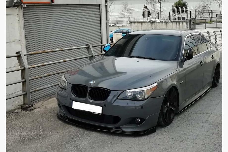 BMW 5-serien E60/E61 2003–2010 DPT frontläpp till stötfångare (för M Sport/M Technic Hamann, blanksvart) Image