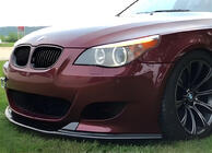 BMW 5-serien E60/E61 2003–2010 Främre lipsplitter DPT (utan fenor, för M5 Hamann, blanksvart) foto 1