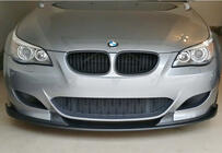 BMW 5-serien E60/E61 2003–2010 DPT främre frontläpp (med fenor, för M5 Hamann, blanksvart) foto 1