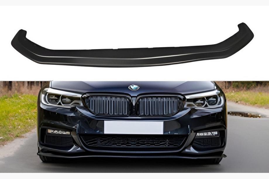 BMW 5-serien G30/G31 2017–2023 DPT V-2 frontläppspoiler (2017-2020, svart högglans) Image