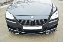 BMW 6-serien F12/F13/F06 2011–2018 DPT främre läppspoiler (för M Performance, svart högglans) foto 2