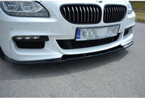 BMW 6-serien F12/F13/F06 2011–2018 DPT främre läppspoiler (för M Performance, svart högglans) foto 3