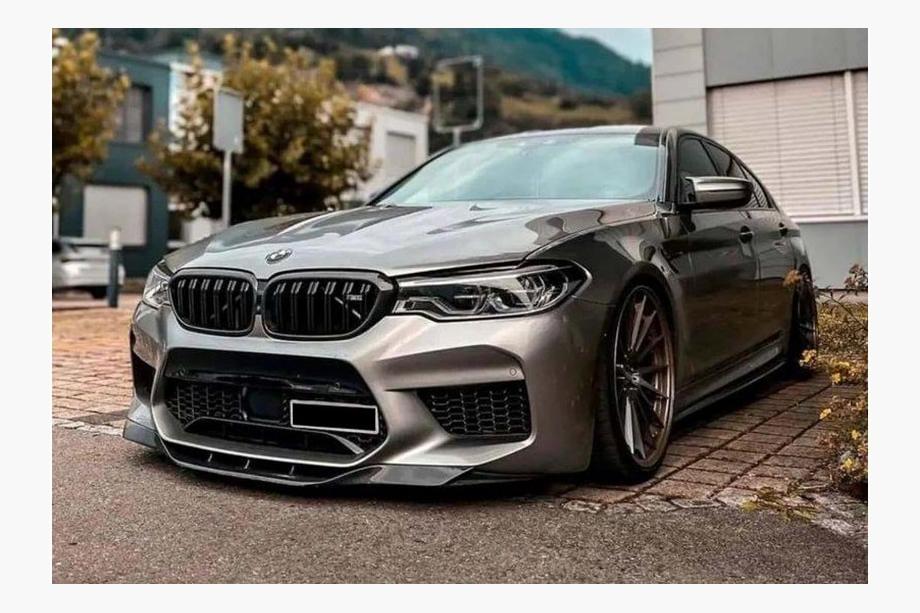 BMW 5-serien G30/G31 2017–2023 DPT frontlip (för M5, 2017-2020, högglans svart) Foto 3