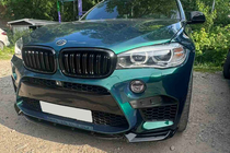 BMW X5 F15 2013–2018 Främre lipspoiler DPT V-2 (för X5M F85, blanksvart) foto 16