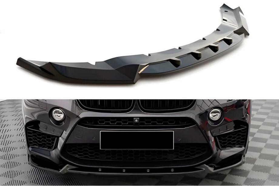 BMW X5 F15 2013–2018 Främre lipspoiler DPT V-2 (för X5M F85, blanksvart) Image